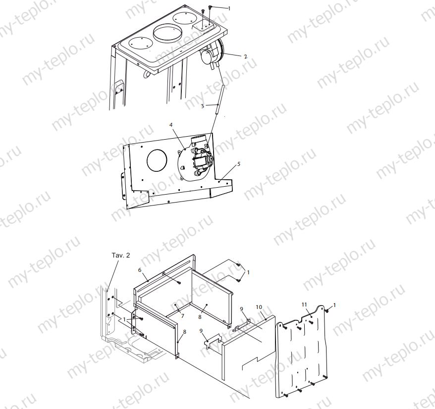 Запчасти для котла Electrolux Basic X 11 Fi купить в Костроме