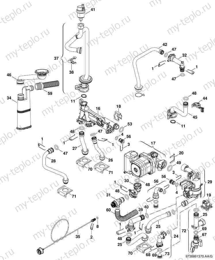 Запчасти Buderus Logamax GB072-24 купить в Костроме