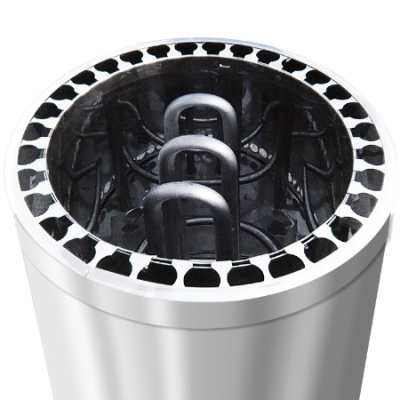 Электрокаменка ЭКМ-4 (220 В, встроенный пульт, корпус из зерк. нерж. стали) УМТ