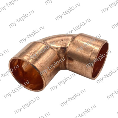 Угол медный двухраструбный 90 градусов 22 пайка (medugol9022pay)